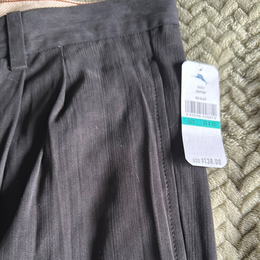 Tommy Bahama Men's Black Silk Dress Pants NWT